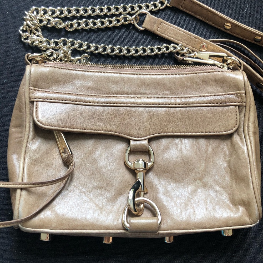 Rebecca Minkoff Tan Mini M.A.C. Crossbody Bag